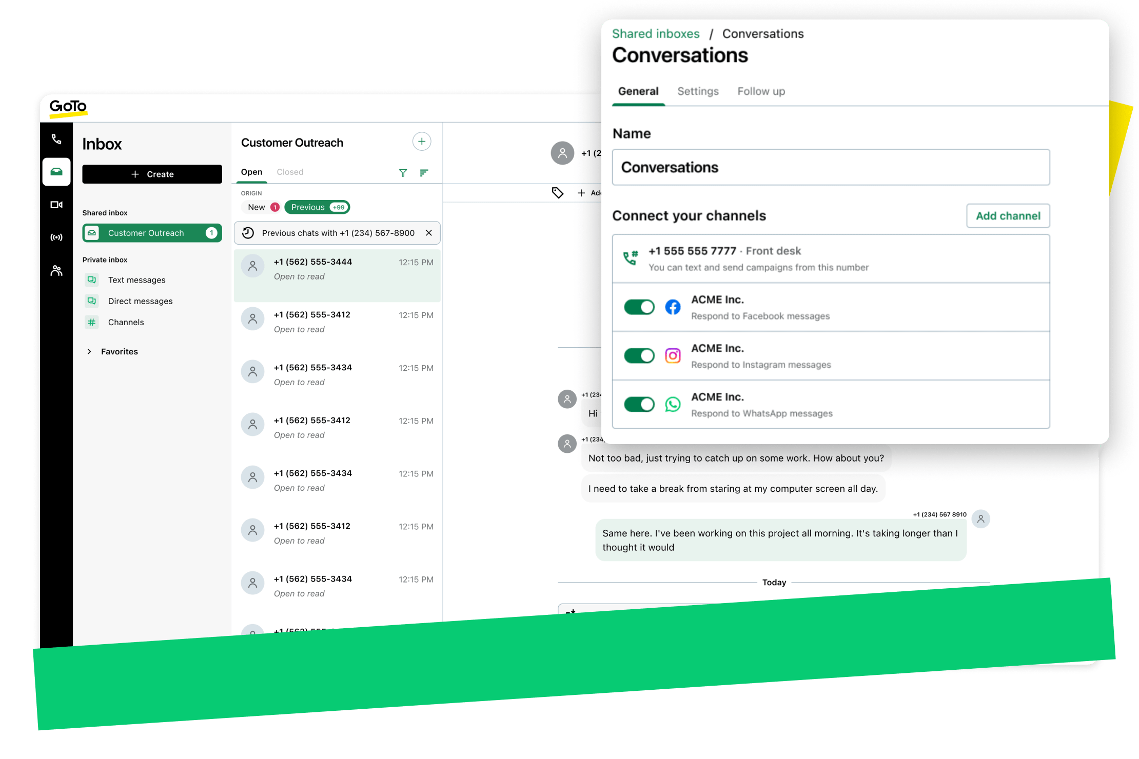 GoTo Connect CX includes additional features like AI sentiments and manager dashboards.