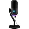 Logitech G Yeti GX Dynamic RGB Gaming Microphone, Podcast with LIGHTSYNC, Blue VO!CE, G HUB Control, Supercardioid, USB Plug and Play on PC/Mac - Black