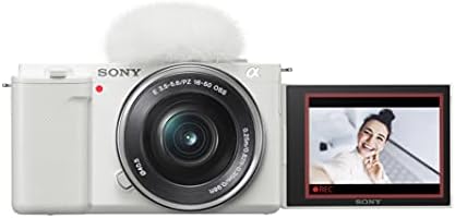 Sony Alpha ZV-E10 - APS-C Interchangeable Lens Mirrorless Vlog Camera Kit - White