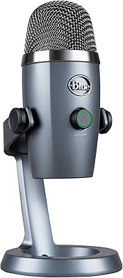 Logitech for Creators Blue Yeti Nano USB Microphone for Gaming, Streaming, Podcasting,Twitch, YouTube, Discord, Recording for PC and Mac, Plug & Play - Shadow Grey