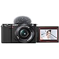 Sony Alpha ZV-E10 - APS-C Interchangeable Lens Mirrorless Vlog Camera Kit - Black