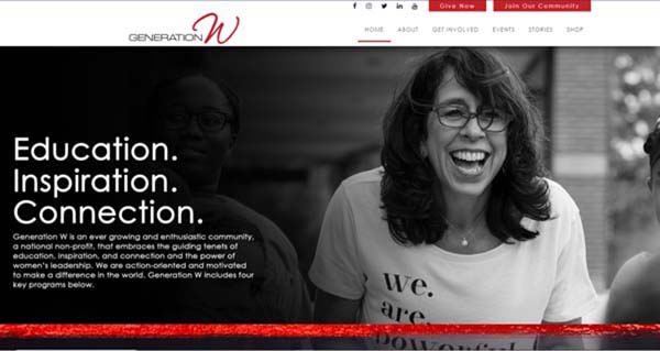 Web.com website examples.