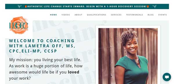 GoDaddy website examples.