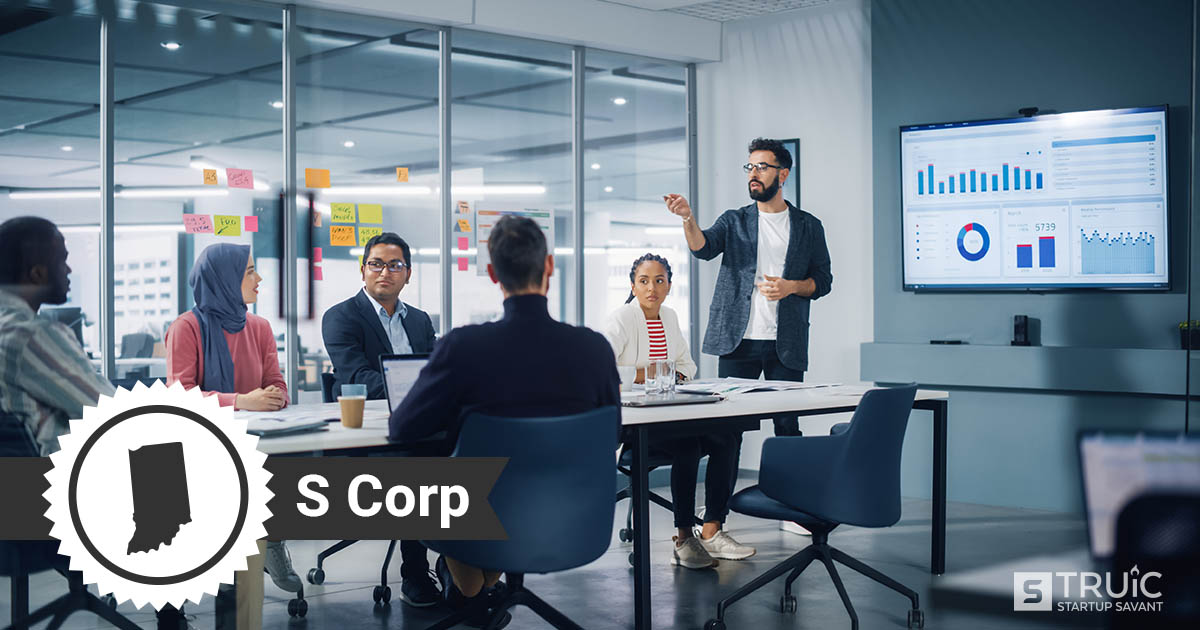 Business team meeting in a conference room.