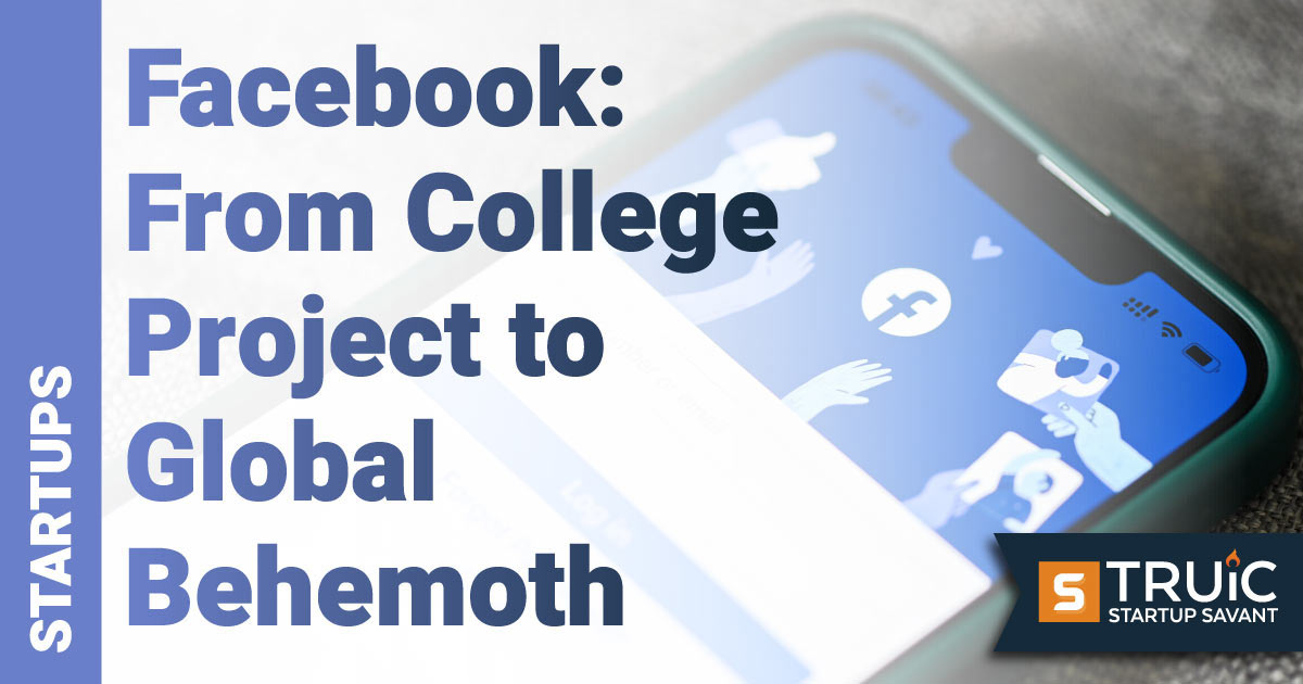 Facebook landing page on mobile phone.