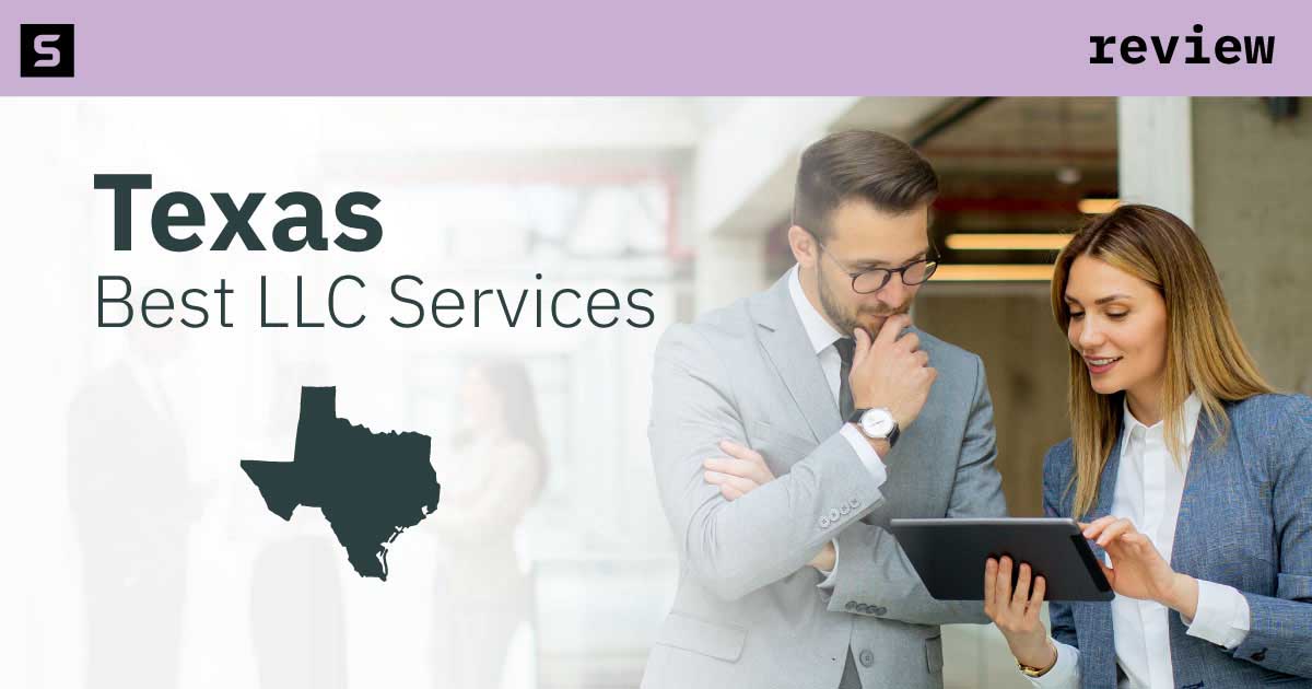 Man on laptop looking up L L C services.