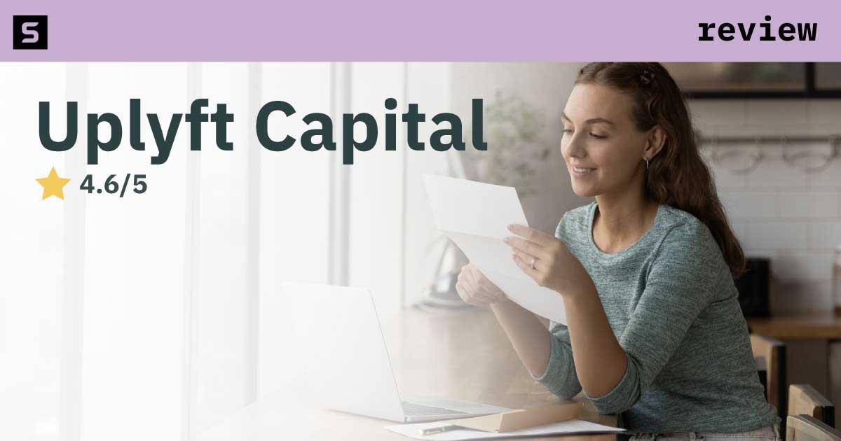 Woman reviewing Uplyft Capital.