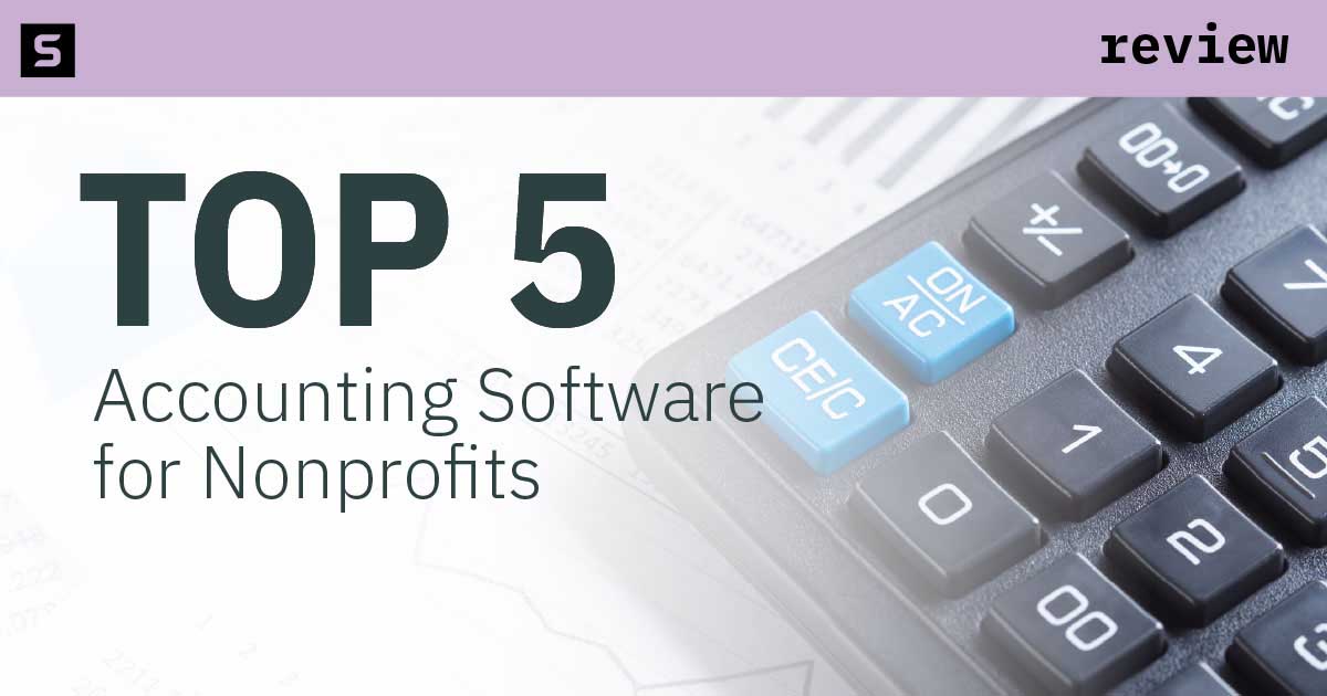 Man using accounting software for his nonprofit.