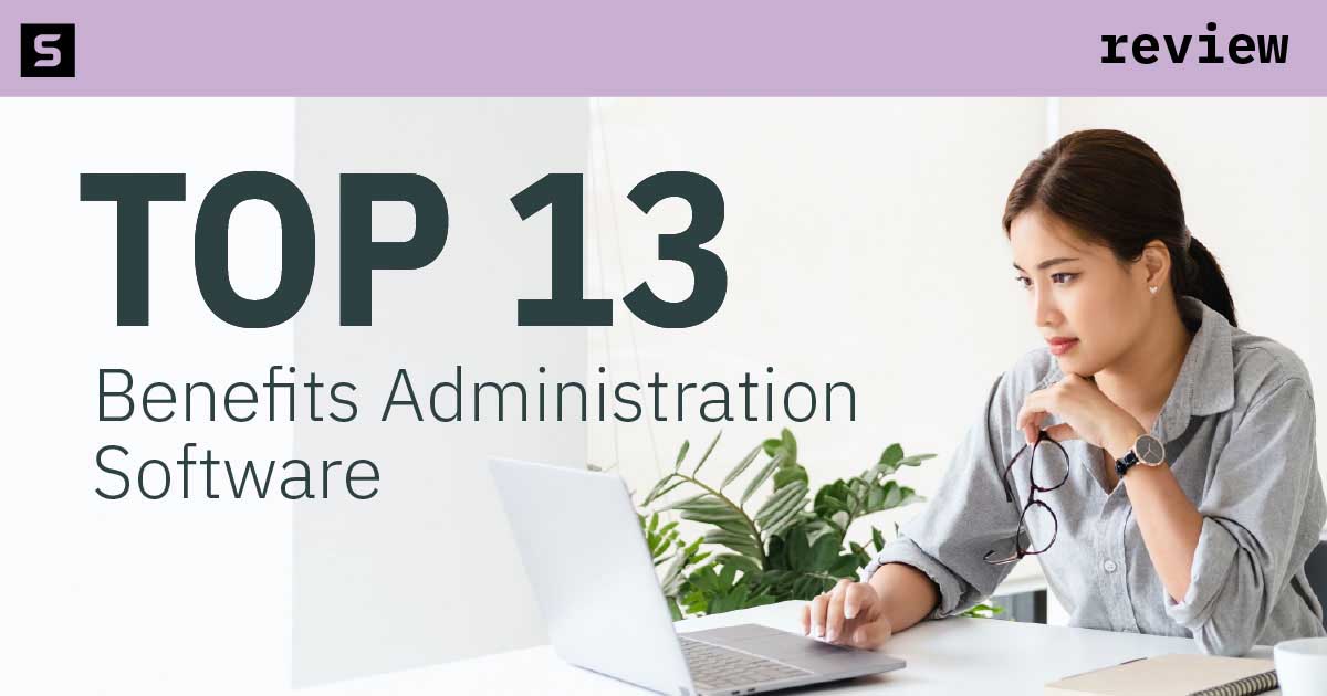 Man using benefits administration Software.