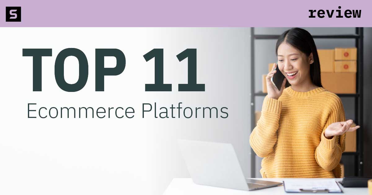 Woman making a purchase on an ecommerce platform.