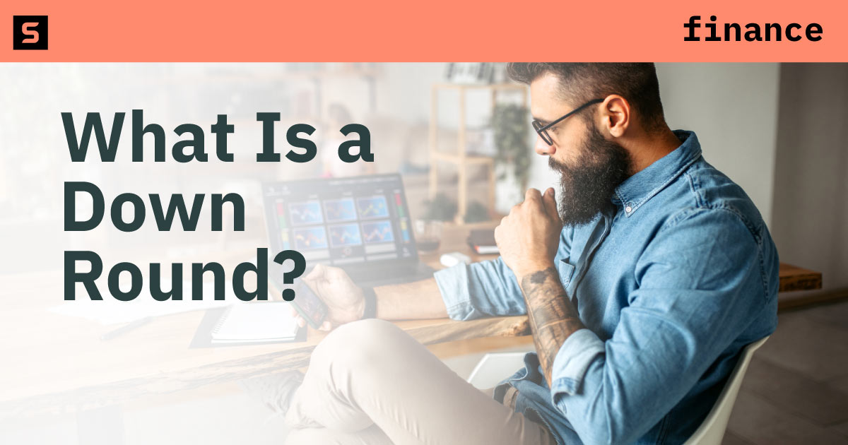 Man perusing his company finances.