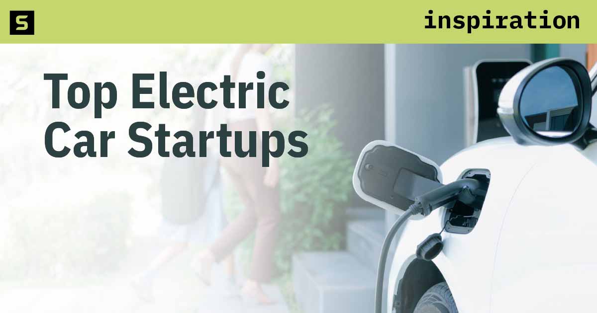 Woman charging an electric car.