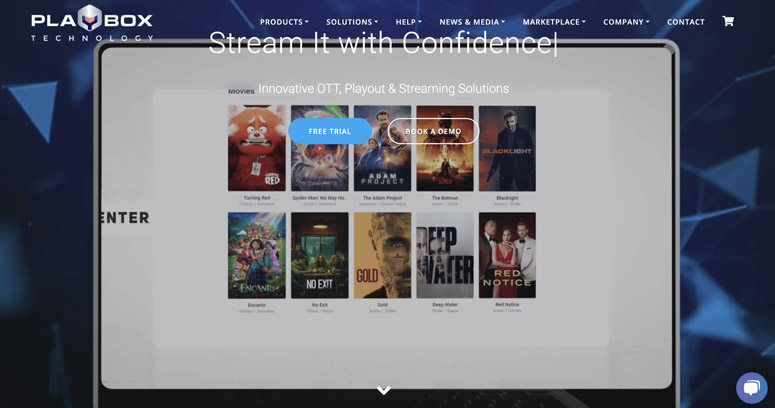 GoDaddy website example, PlayBox Technology.