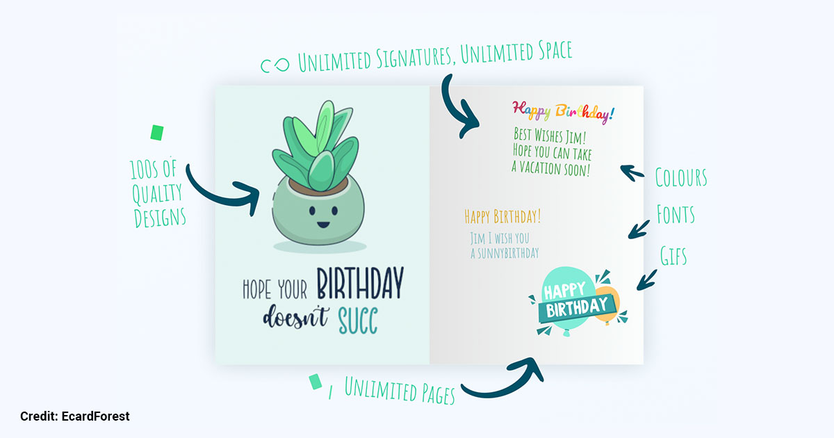 EcardForest virtual greeting card.