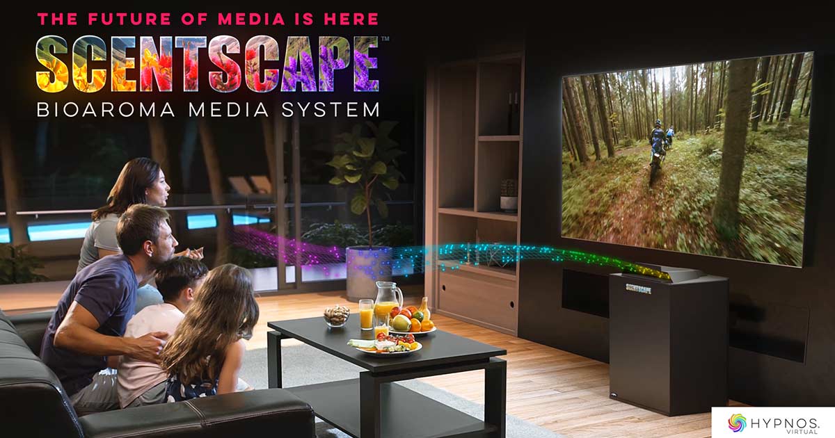 Hypnos Virtual graphic of family using the bioaroma media system.