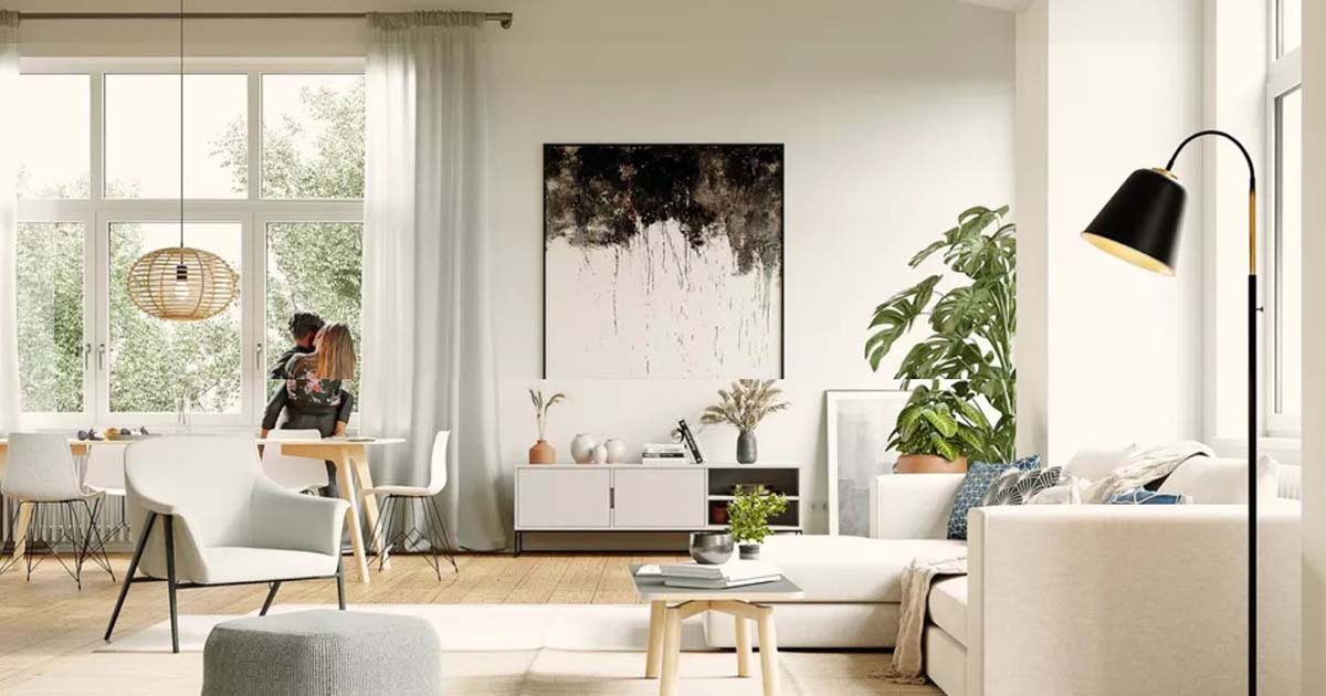 Interior design setup.