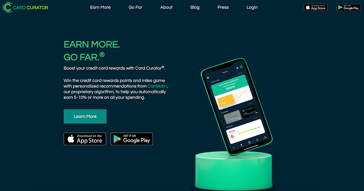 Card Curator website.