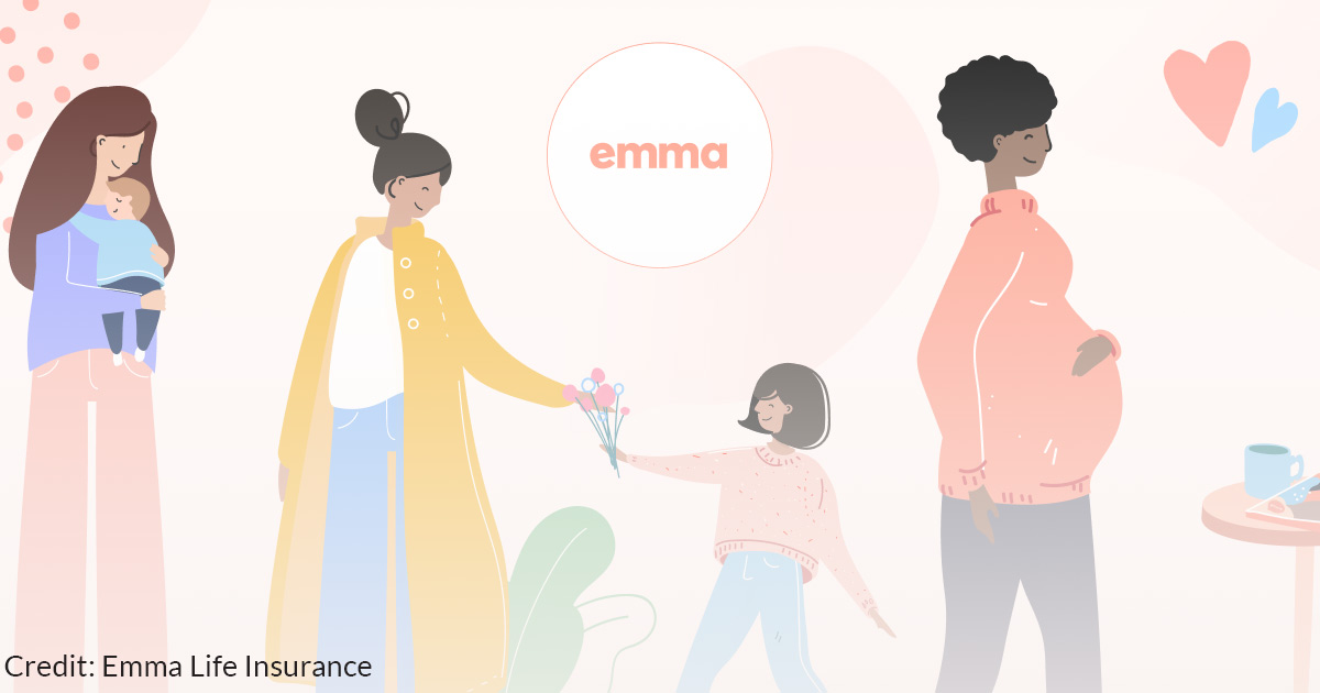 Emma Labs logo and illustration.