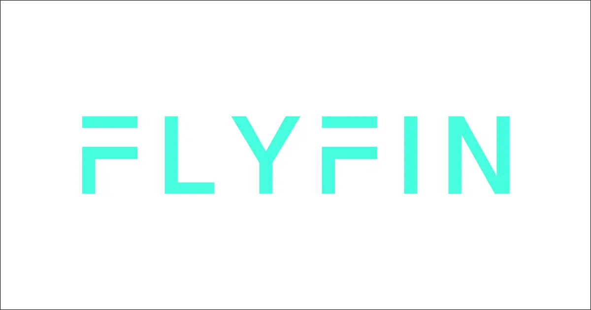 FlyFin logo.