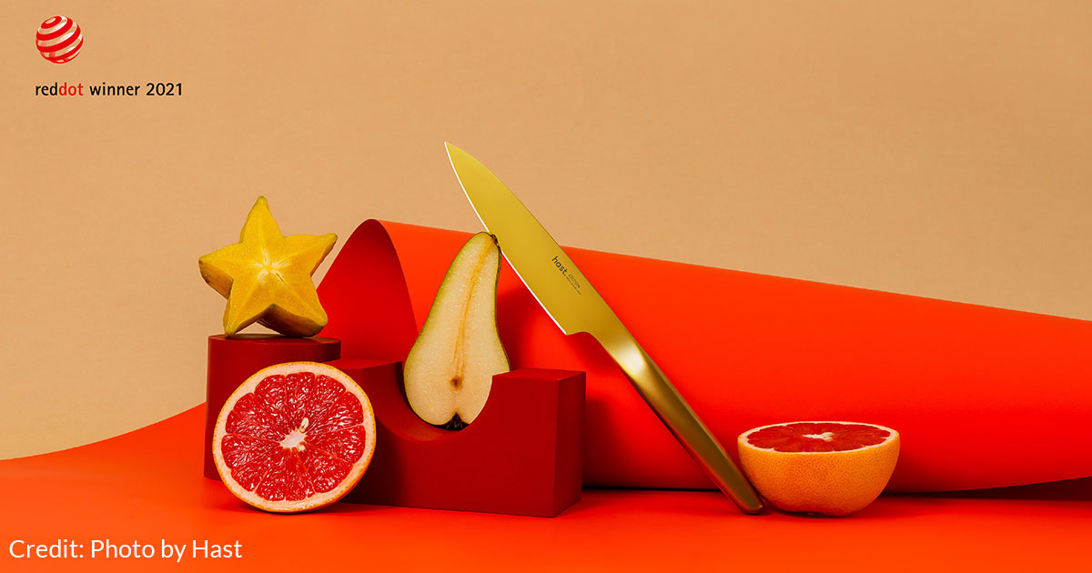 Hast knives product photo.