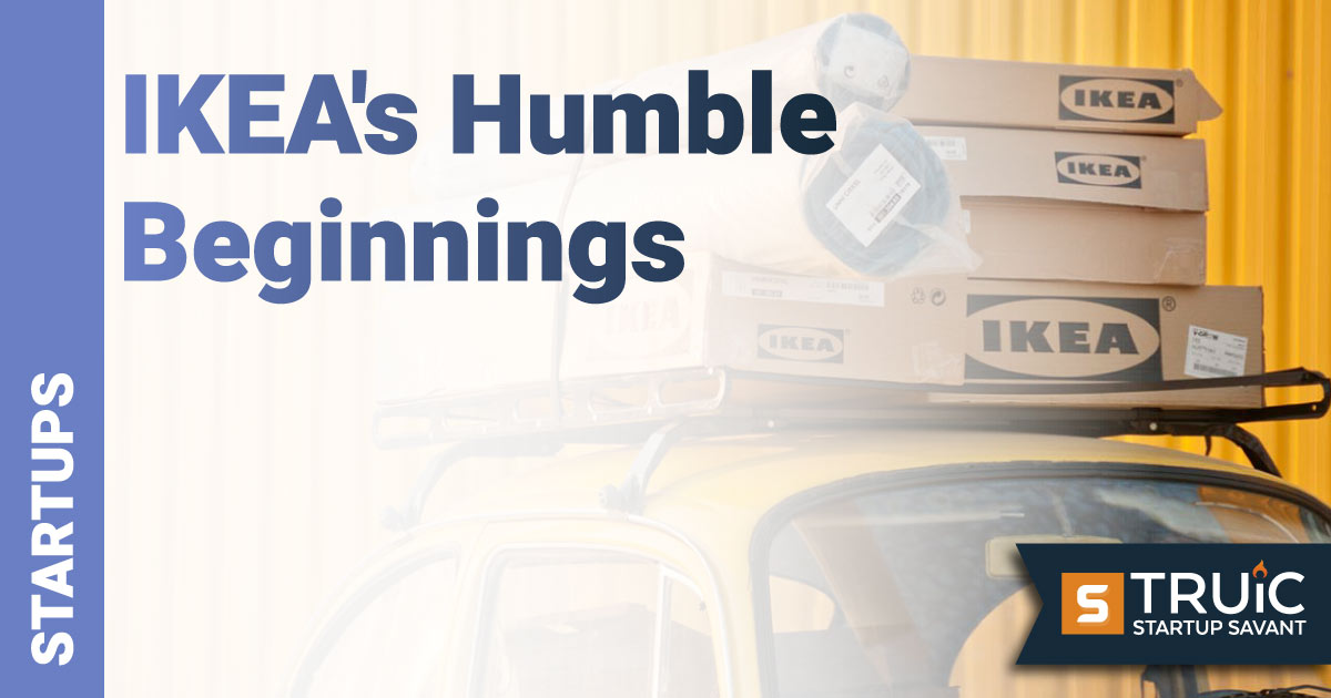 Car with IKEA boxes on the roof.