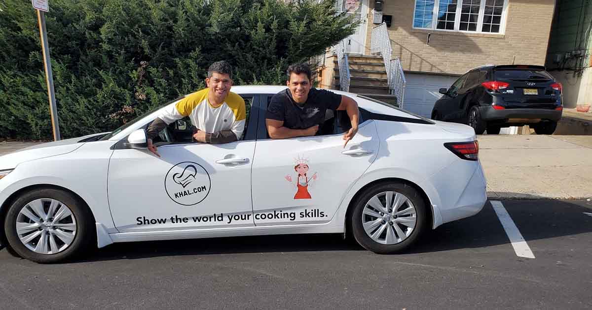 Khal founder and team member promoting company.