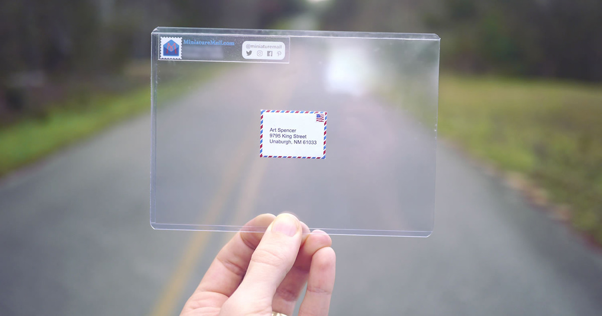 Miniature Mail letter.