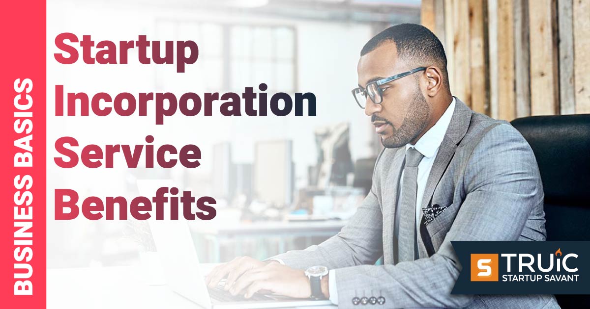 Businessman using laptop.