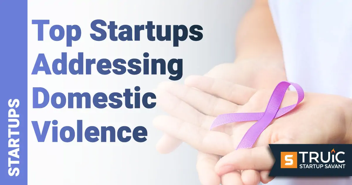 Person holding purple ribbon for domestic violence.