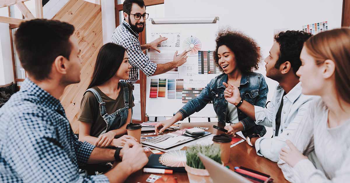 Entrepreneurs working together.