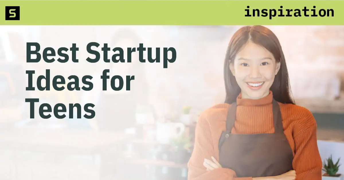 Teen business owner posing.